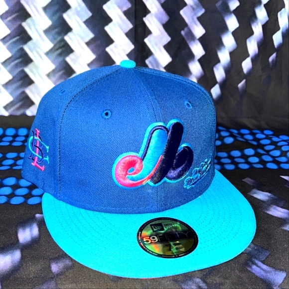 NEW ERA BIG LEAGUE CHEW EDITION FITTED EXPOS HAT 7 5/8 - Picture 2 of 3